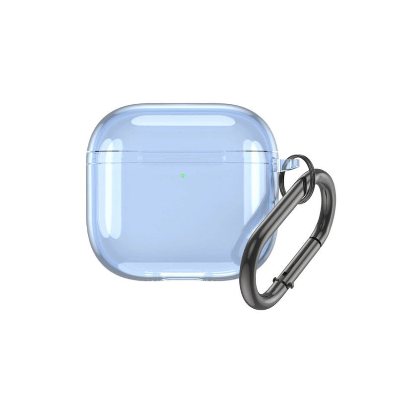 Bezvadu austiņu apvalks Apple Case cover Zila, Caurspīdīga