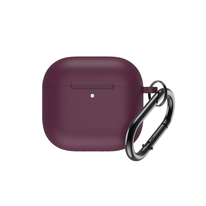 Bezvadu austiņu apvalks Apple Silicone case Burgundy
