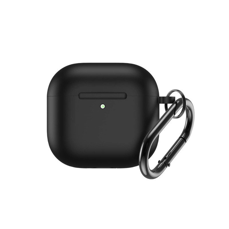 Bezvadu austiņu apvalks Apple Silicone case Melna