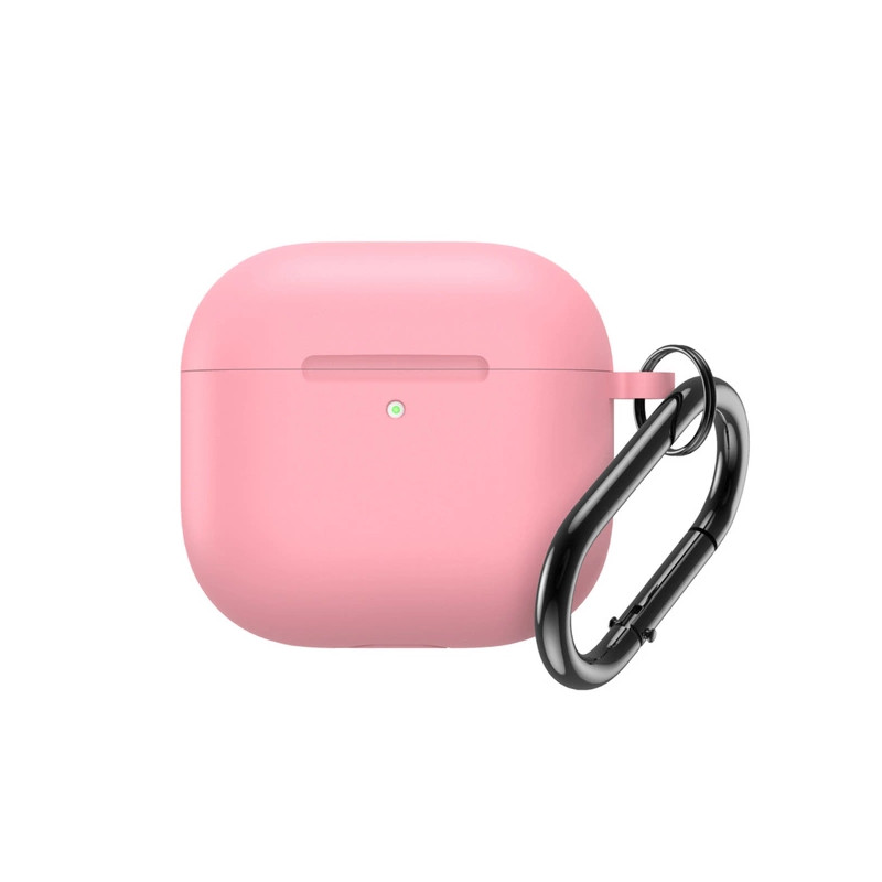 Bezvadu austiņu apvalks Apple Silicone case Rozā