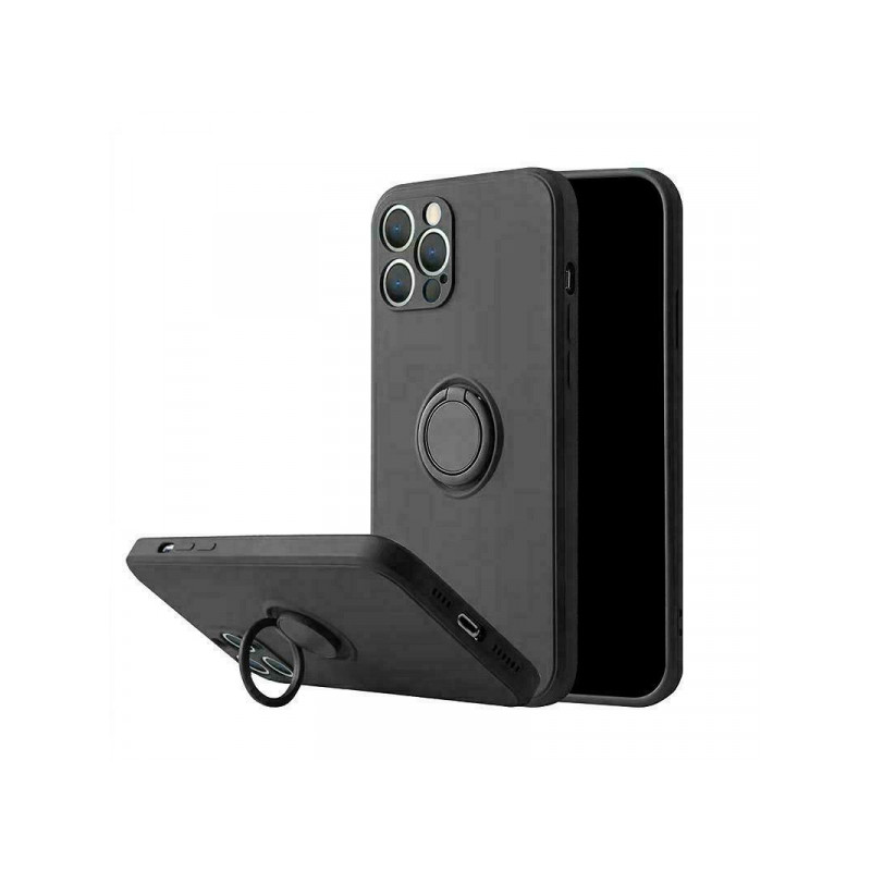 Viedtālruņa aizmugurējais vāciņš Apple iPhone 12 Pro Pastel Ring Black