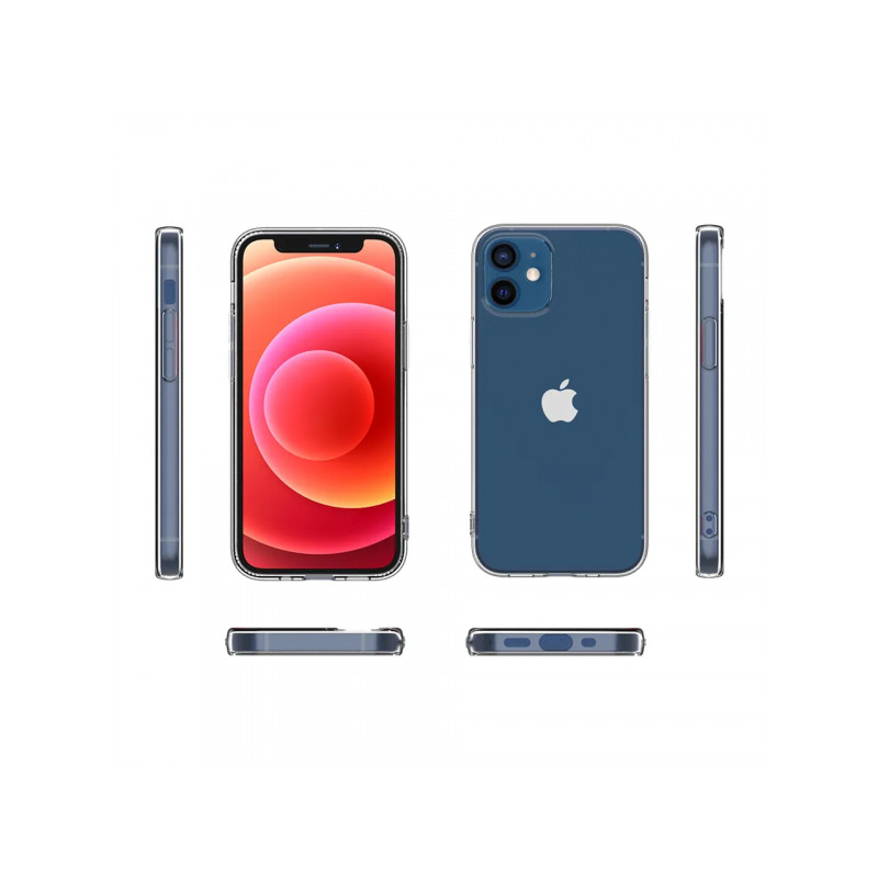 Viedtālruņa aizmugurējais vāciņš Apple iPhone 12 Pro Max BC Silikon 2.0mm Caurspīdīga