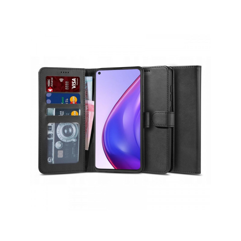 Viedtālruņa atveramais maciņš Xiaomi Redmi Note 9T Wallet 2 Melna