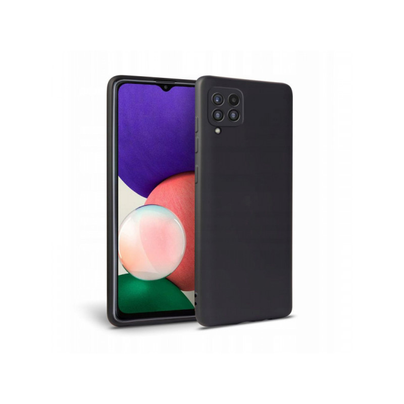 Viedtālruņa aizmugurējais vāciņš Samsung Galaxy A22 Icon Melna