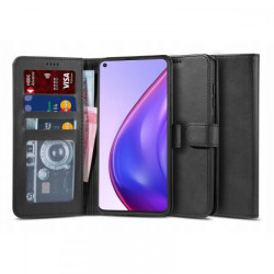 Viedtālruņa atveramais maciņš Samsung Galaxy A22 Wallet 2 Melna