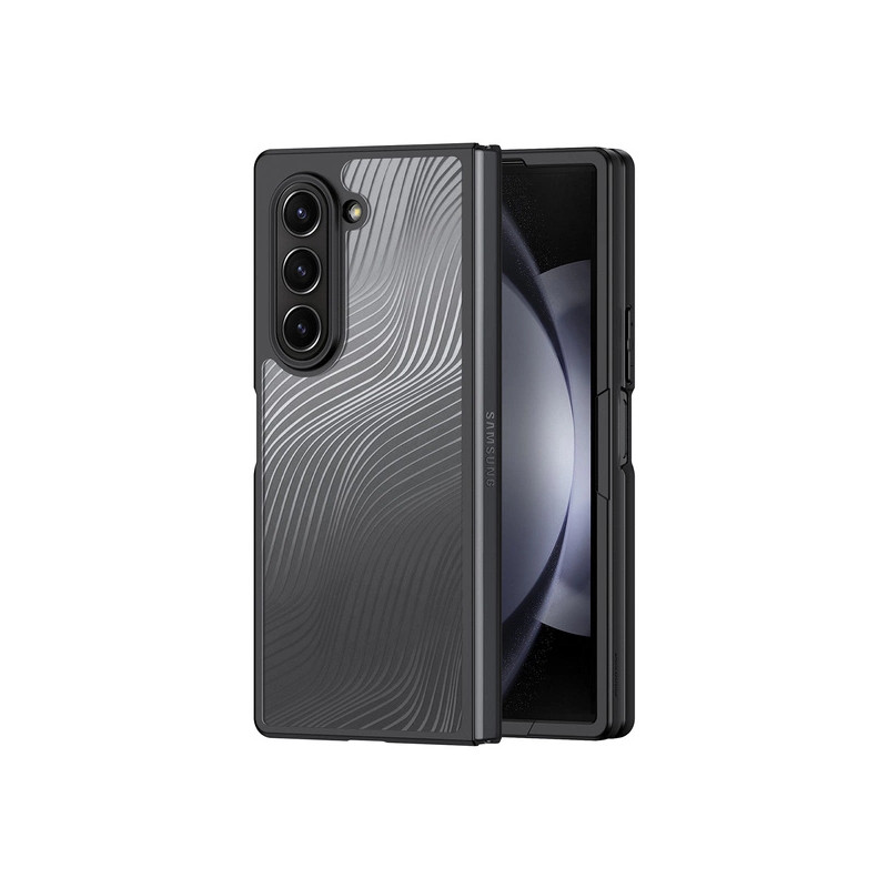 Viedtālruņa aizmugurējais vāciņš Samsung Galaxy Z Fold 6 Aimo Melna, Caurspīdīga