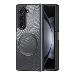 Viedtālruņa aizmugurējais vāciņš Samsung Galaxy Z Fold 6 Aimo Mag Black, Transparent