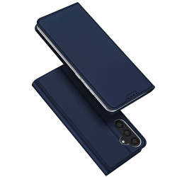 Viedtālruņa atveramais maciņš Samsung Galaxy A15 5G Skin Leather Blue
