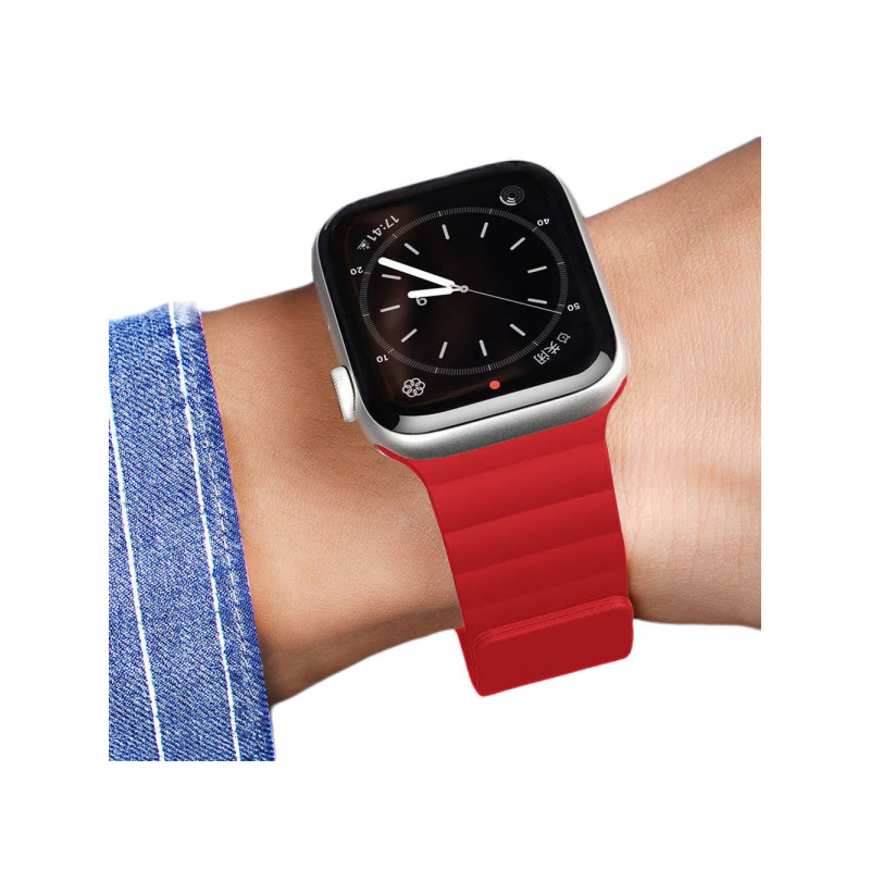 Viedpulksteņa siksniņa Apple Watch Strap (Chain Version) Red