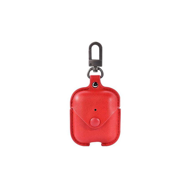 Juhtmevabade kõrvaklappide ümbris Õun Lux seeria nahk Punane