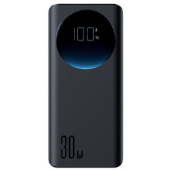 Ārējā baterija Powerbank 30W 30000mAh Melna