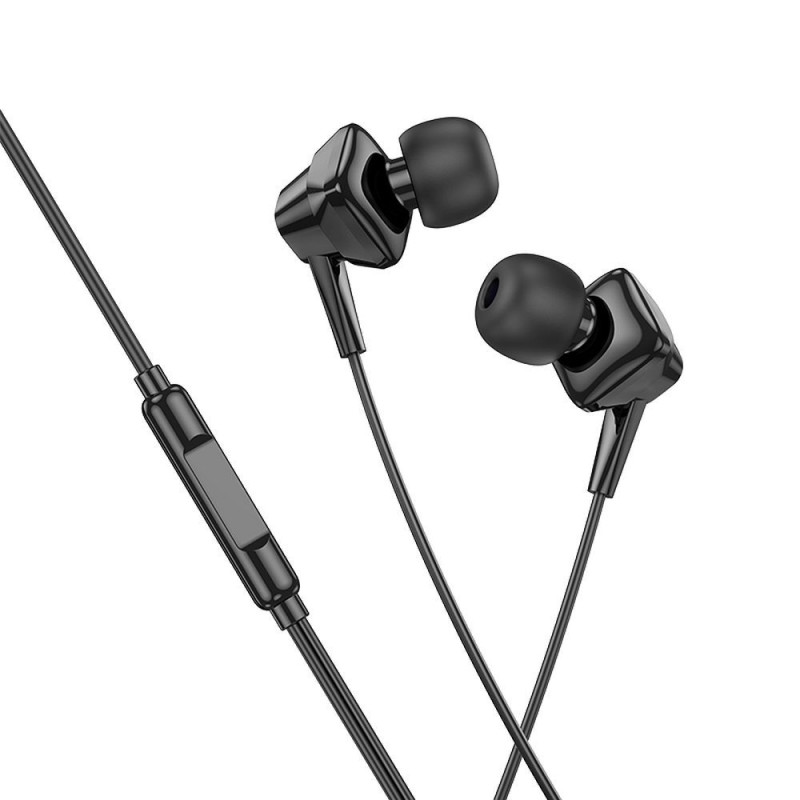Austiņas ar vadu Earphones Lightning M113 Melna