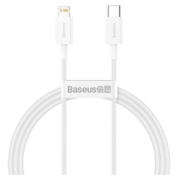 Kabelis Cable USB-C / Lightning 1m Balta