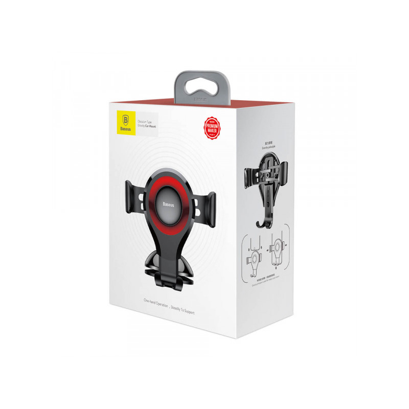 Viedtālruņa turētājs automašīnai SUYL_XP09 Melna, Sarkana