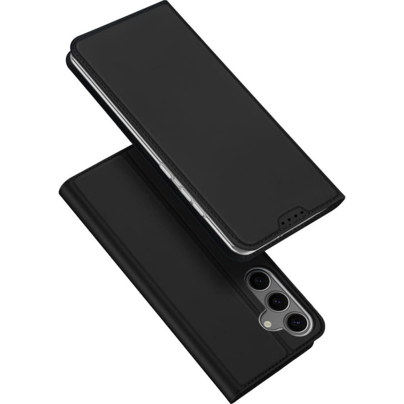 Viedtālruņa atveramais maciņš Samsung Galaxy S25 Plus Skin Pro Melna