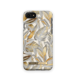 Viedtālruņa aizmugurējais vāciņš Apple iPhone 7 / 8 / SE 20 / SE 22 Platinum Leaves White, With Design