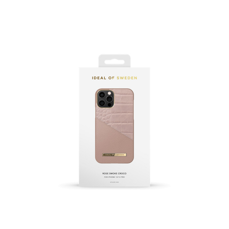 Nutitelefoni tagakaas Õun iPhone 12 Pro Rose Smoke Crocodile Roosa