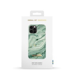 Viedtālruņa aizmugurējais vāciņš Apple iPhone 12 Pro Max Mint Swirl Marble Mint, With Design