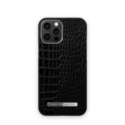 Viedtālruņa aizmugurējais vāciņš Apple iPhone 12 Pro Max Neo Noir Croco Silver Black