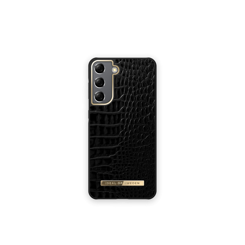 Viedtālruņa aizmugurējais vāciņš Samsung Galaxy S21 Neo Noir Croco Melna