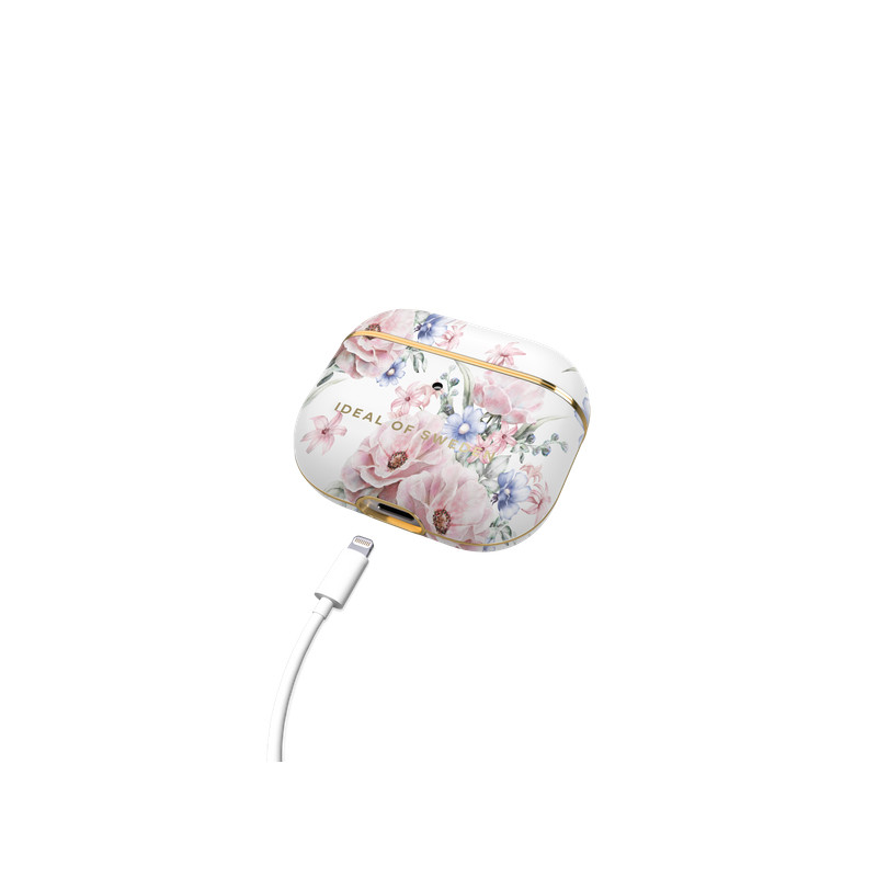 Bezvadu austiņu apvalks Apple Floral Romance Maigi rozā, Balta, Ar Dizainu