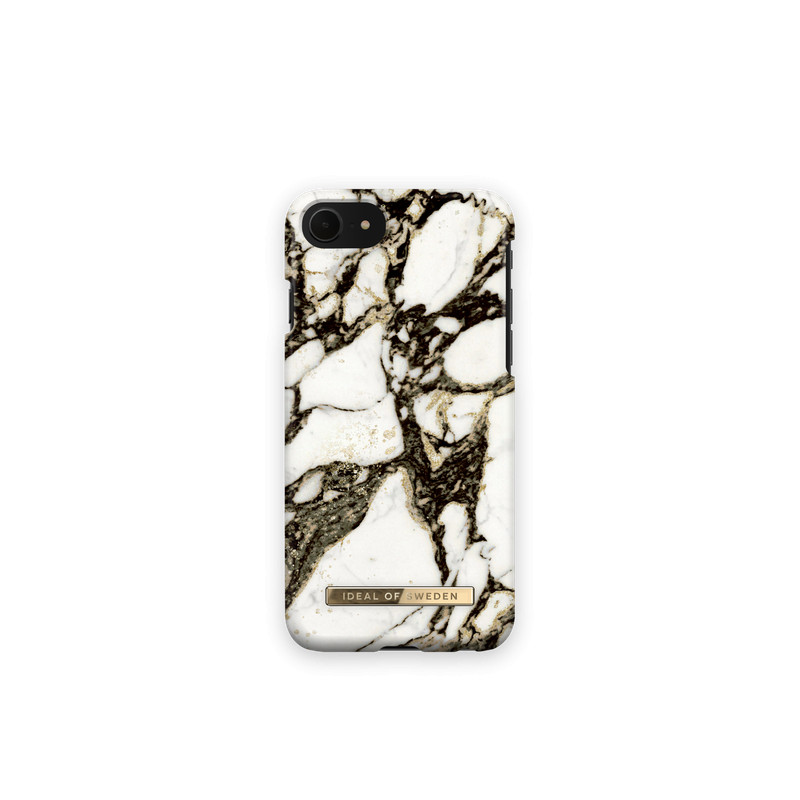 Viedtālruņa aizmugurējais vāciņš Apple iPhone 7 / 8 / SE 20 / SE 22 Calacatta Golden Marble Balta, Ar Dizainu