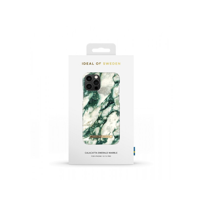 Viedtālruņa aizmugurējais vāciņš Apple iPhone 12 Pro Calacatta Emerald Marble Zaļa, Balta