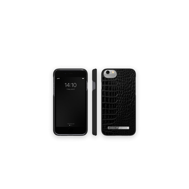 Viedtālruņa aizmugurējais vāciņš Apple iPhone 7 / 8 / SE 20 / SE 22 Neo Noir Croco Black