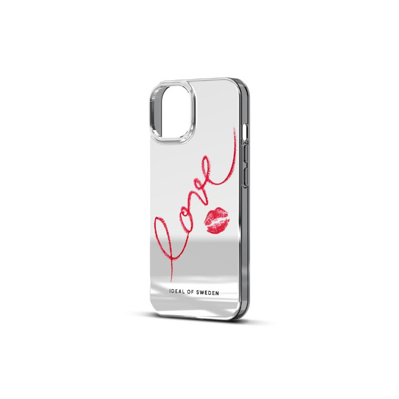 Viedtālruņa aizmugurējais vāciņš Apple iPhone 14 Pro Max Mirror Love Sudraba, Ar Dizainu