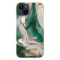 Viedtālruņa aizmugurējais vāciņš Apple iPhone 14 Golden Jade Marble Beige, Green, With Design