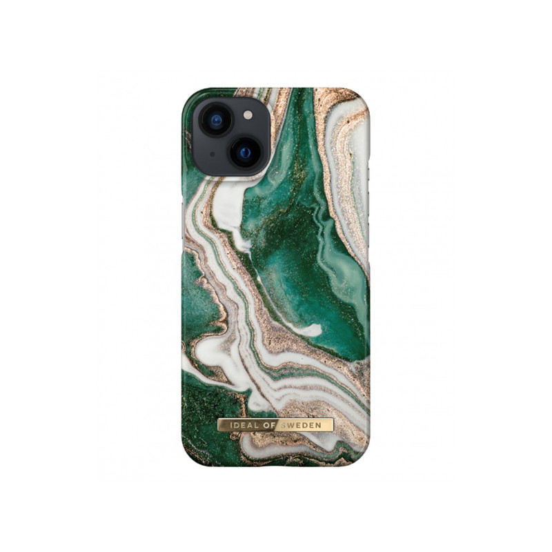 Viedtālruņa aizmugurējais vāciņš Apple iPhone 14 Golden Jade Marble Beige, Green, With Design