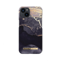Viedtālruņa aizmugurējais vāciņš Apple iPhone 14 Golden Twilight Marble Black, Gold, With Design