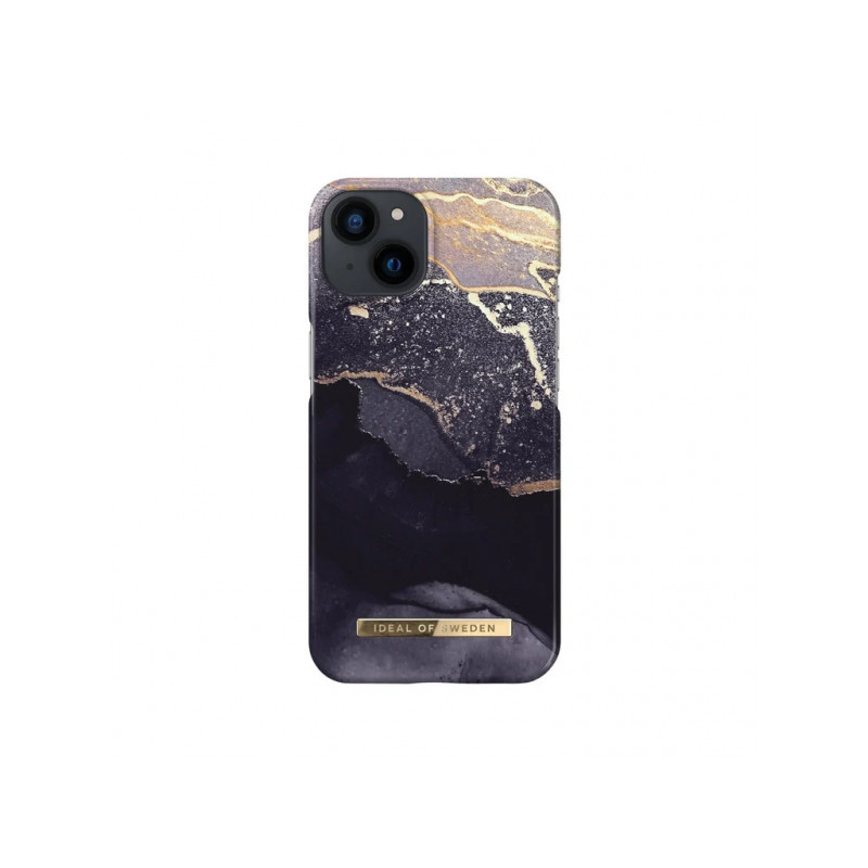 Viedtālruņa aizmugurējais vāciņš Apple iPhone 14 Golden Twilight Marble Melna, Zelta, Ar Dizainu