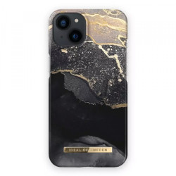 Viedtālruņa aizmugurējais vāciņš Apple iPhone 14 Plus Golden Twilight Marble Black, Gold, With Design