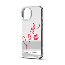 Viedtālruņa aizmugurējais vāciņš Apple iPhone 15 Pro Mirror Love Silver, With Design