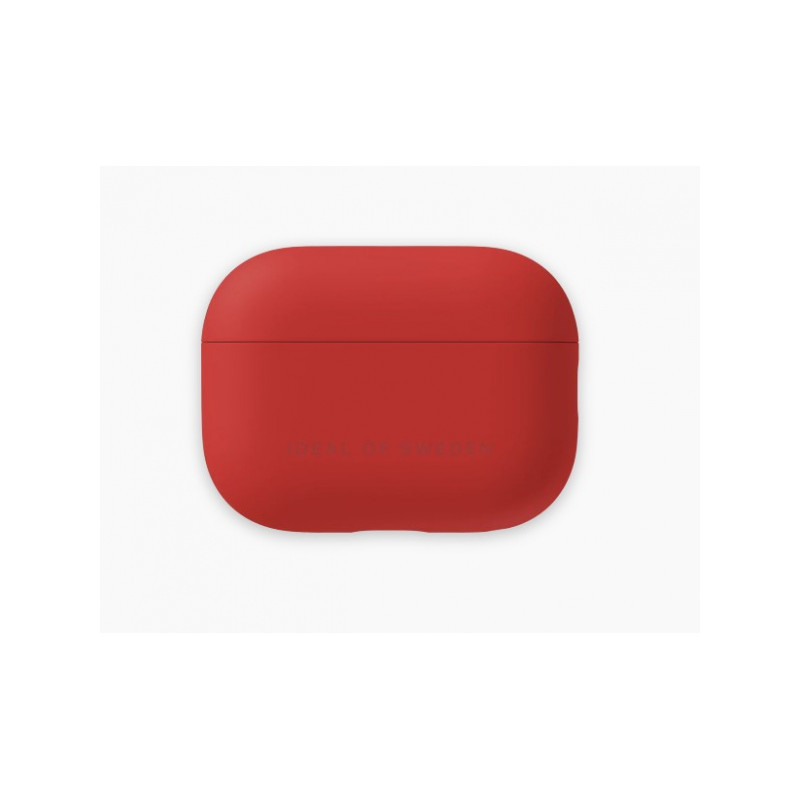 Bezvadu austiņu apvalks Apple Silicone case Sarkana