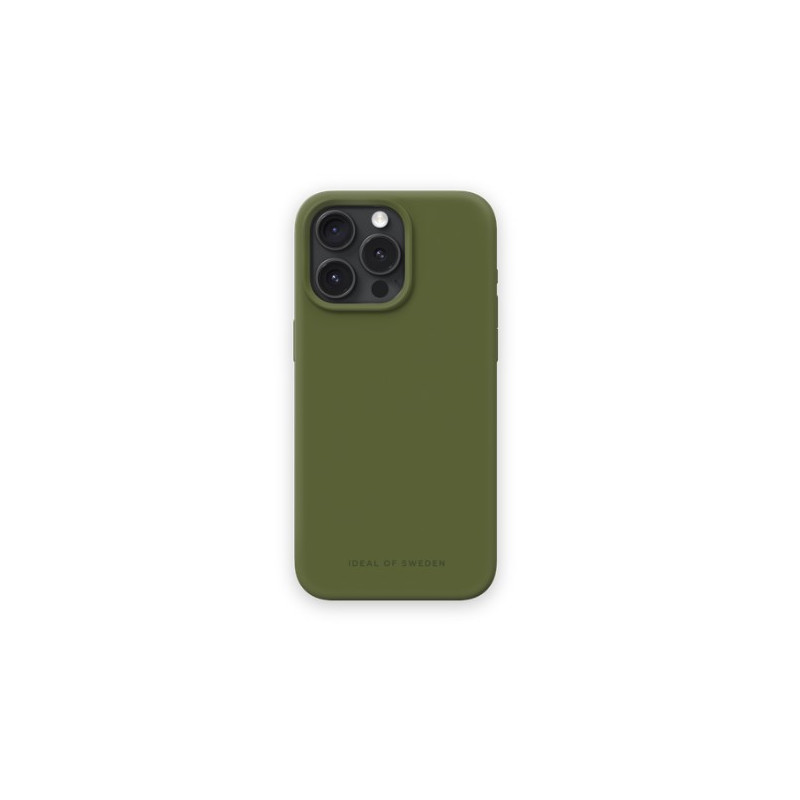 Nutitelefoni tagakaas Õun Iphone 15 Silikoonist Mag Khaki roheline