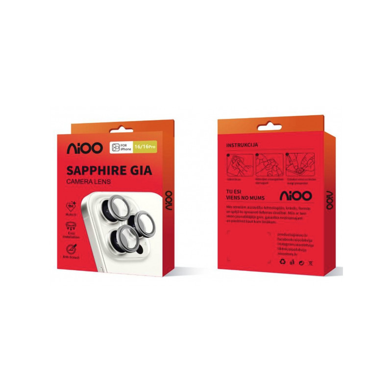 Nutitelefoni kaamerakaitse Õun iPhone 14 Plus GIA Dual Must