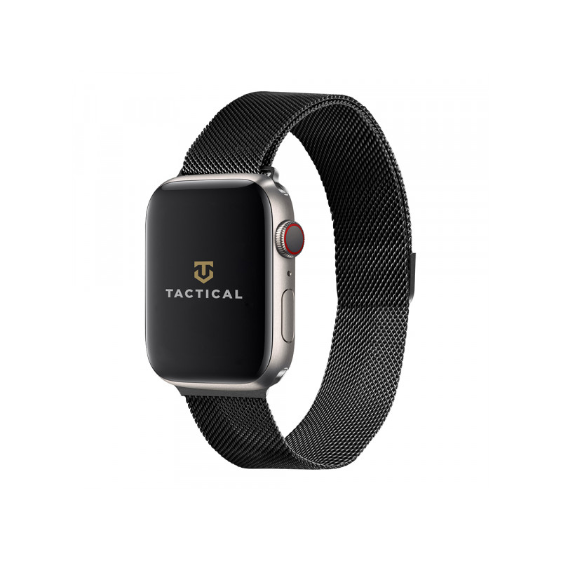 Viedpulksteņa siksniņa Apple 351 Magnetic Stainless Steel Band Black