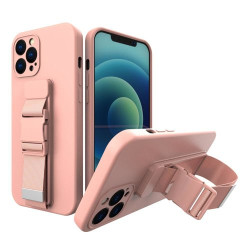 Viedtālruņa aizmugurējais vāciņš Apple iPhone 7 / 8 / SE 20 / SE 22 Rope Case Gel Pink