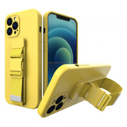 Viedtālruņa aizmugurējais vāciņš Apple iPhone 7 / 8 / SE 20 / SE 22 Rope Case Gel Yellow