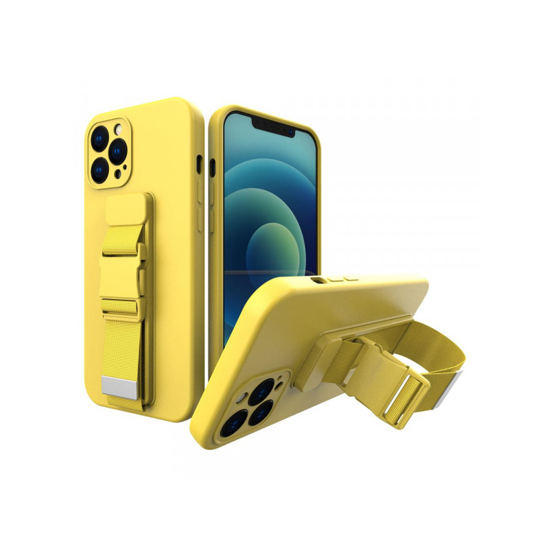 Viedtālruņa aizmugurējais vāciņš Apple iPhone 7 / 8 / SE 20 / SE 22 Rope Case Gel Yellow