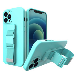 Viedtālruņa aizmugurējais vāciņš Apple iPhone 13 Pro Max Rope Case Gel Blue