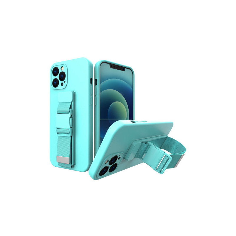 Viedtālruņa aizmugurējais vāciņš Apple iPhone 13 Pro Max Rope Case Gel Zila