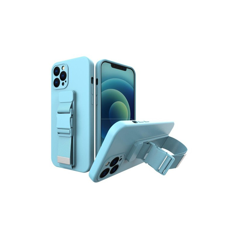 Nutitelefoni tagakaas Samsung Galaxy A12 Köieümbrise geel Sinine