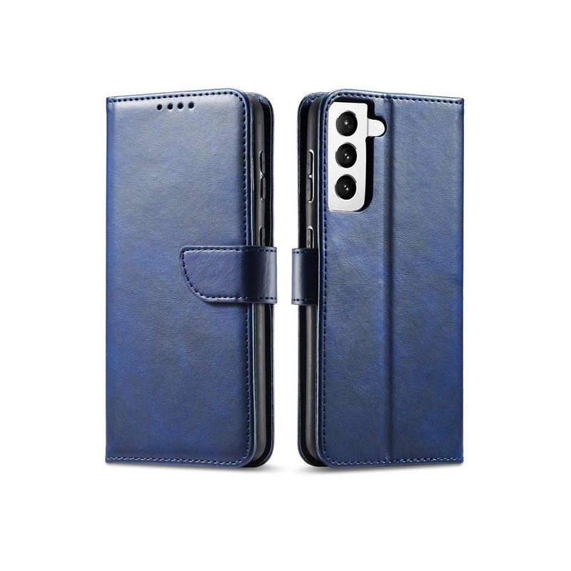Viedtālruņa atveramais maciņš Samsung Galaxy S22 Ultra Magnet case Blue