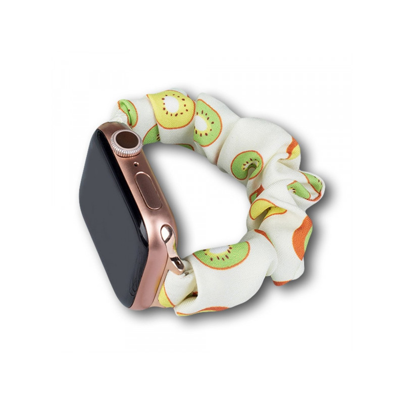 Viedpulksteņa siksniņa Apple Cloth Watch Band White, With Design