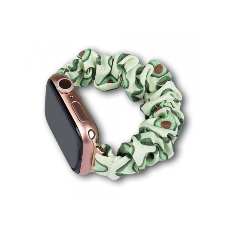 Viedpulksteņa siksniņa Apple Cloth Watch Band Tumši zaļa, Ar Dizainu