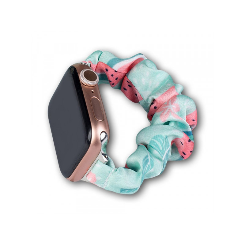 Viedpulksteņa siksniņa Apple Cloth Watch Band Green, With Design