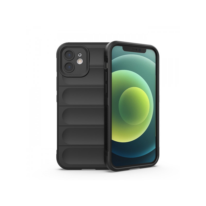 Viedtālruņa aizmugurējais vāciņš Apple iPhone 12 Pro Max Magic Shield Melna